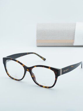 Jimmy Choo JC JC371 0086 00 Square Eyeglasses 53mm - Havana